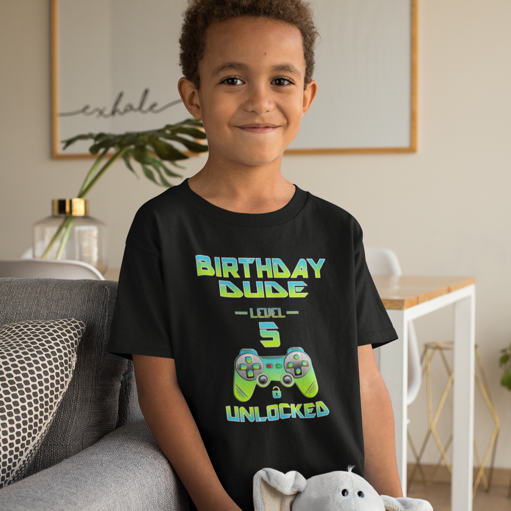 5th Birthday Shirt Boy - Birthday Boy Shirt 5 Gift - Its My Birthday Dude Happy Birthday Shirt – Fire Fit Designs